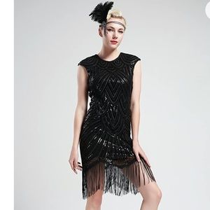 1920s Sequin Flapper Dress